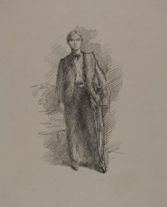 Porträttstudie: Herbert C. Pollitt av James Abbott McNeill Whistler