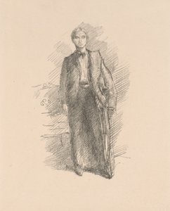 Porträttstudie: Herbert C. Pollitt av James Abbott McNeill Whistler