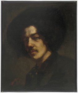 Porträtt av Whistler med en hatt av James Abbott McNeill Whistler