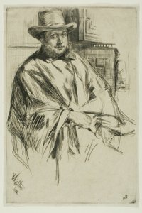 Porträtt av en man av James Abbott McNeill Whistler