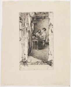 Rag Pickers, Mouffetard District, Paris av James Abbott McNeill Whistler