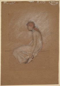 Sittande kvinna med rött hår av James McNeill Whistler