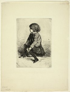 Seymour Haden, Jr, sittande av James Abbott McNeill Whistler
