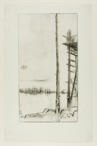 Skeppsbyggarens varv, Liverpool av James McNeill Whistler