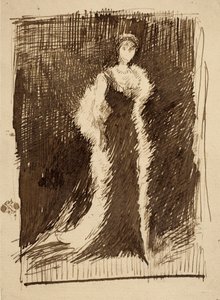 Skiss efter "Arrangement in Black: Lady Meux"