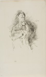 Skiss av William E. Henley av James Abbott McNeill Whistler
