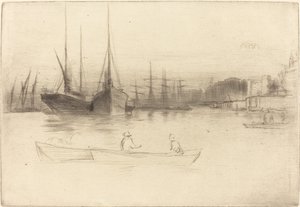 Ångbåtar utanför tornet av James Abbott McNeill Whistler