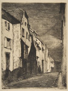 Gata i Saverne av James McNeill Whistler