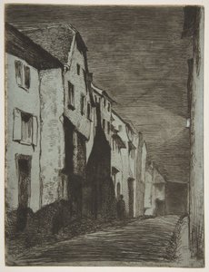 Gata i Saverne av James McNeill Whistler