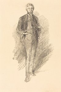 Studie: Joseph Pennell av James McNeill Whistler