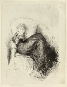 Studie: Maud Sittande av James Abbott McNeill Whistler