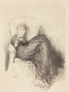 Studie: Maude sittande av James McNeill Whistler
