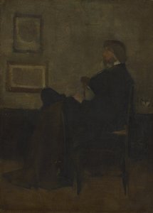 Studie till "Arrangement in Grey and Black, No. 2: Portrait of Thomas Carlyle"
