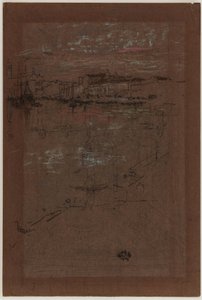 Solnedgång, i rött och brunt av James Abbott McNeill Whistler