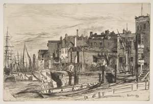 Themsens polis, Wapping Wharf av James McNeill Whistler