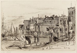 Thames polis av James Abbott McNeill Whistler