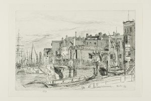 Thames polis av James Abbott McNeill Whistler