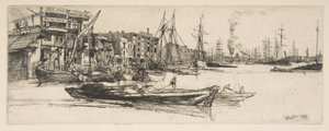 Magasin vid Themsen av James McNeill Whistler