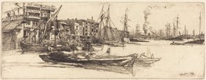 Magasin vid Themsen av James McNeill Whistler