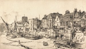 Adam och Eva Tavern, Old Chelsea av James Abbott McNeill Whistler