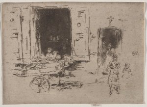 The Barrow – Marolles-kvarteret, Bryssel av James McNeill Whistler