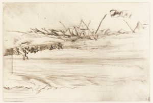 The Beach, Hastings av James Abbott McNeill Whistler