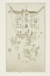 Gården, Bryssel av James Abbott McNeill Whistler