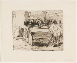 Hunden på kenneln av James Abbott McNeill Whistler