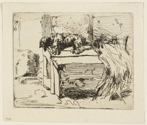 Hunden på kenneln av James Abbott McNeill Whistler