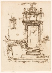 Dörren till kapellet, Montrésor av James McNeill Whistler