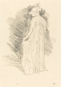 Den draperade figuren, bakifrån av James Abbott McNeill Whistler