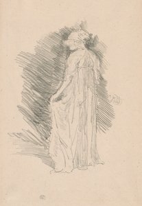 Den draperade figuren, bakifrån av James Abbott McNeill Whistler