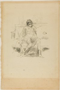 Den draperade figuren, sittande av James Abbott McNeill Whistler