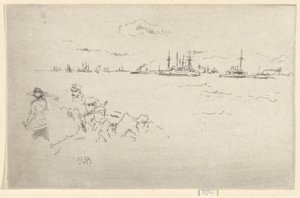 The Fleet: Monitors, från Jubilee Set av James Abbott McNeill Whistler