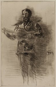 Gitarrspelaren (M.W. Ridley) av James Abbott McNeill Whistler