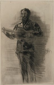 Gitarrspelaren (M.W. Ridley) av James Abbott McNeill Whistler