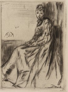 Brevet (Maud, sittande) av James Abbott McNeill Whistler