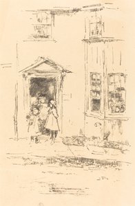 Den lilla dörröppningen, Lyme Regis av James Abbott McNeill Whistler