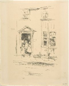 Den lilla dörröppningen, Lyme Regis av James McNeill Whistler