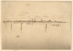 ”Lilla Venedig”, ur den första Venedig-serien (Venedig, en serie med tolv etsningar) av James McNeill Whistler
