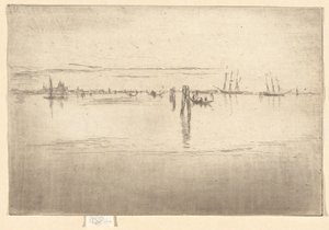 The Long Lagoon, från den andra Venedig-uppsättningen (en uppsättning av tjugosex etsningar) av James Abbott McNeill Whistler