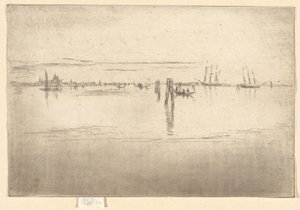 ”Den långa lagunen”, ur den andra Venedig-serien (en serie med tjugosex etsningar) av James McNeill Whistler