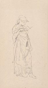 Romanen - läsande flicka av James McNeill Whistler