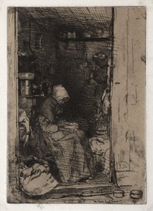 Den gamla lumpsamlerskan, nr 10 av James McNeill Whistler
