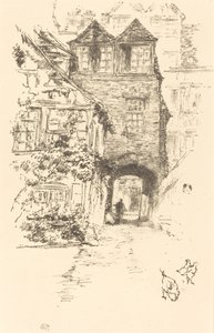 Prästens hus, Rouen av James Abbott McNeill Whistler