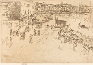 The Riva, No.I av James Abbott McNeill Whistler