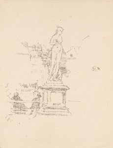 Statyn, Luxembourgträdgården av James McNeill Whistler