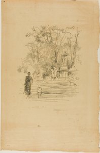 The Steps, Luxemburg av James Abbott McNeill Whistler