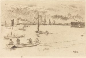 Themsen mot Erith av James McNeill Whistler