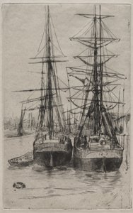 De två fartygen av James McNeill Whistler